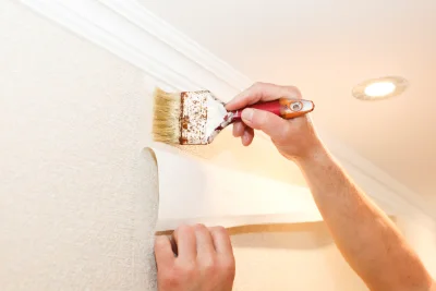 Pose de papier peint à Grand-Aigueblanche — revêtements muraux et toiles de verre
